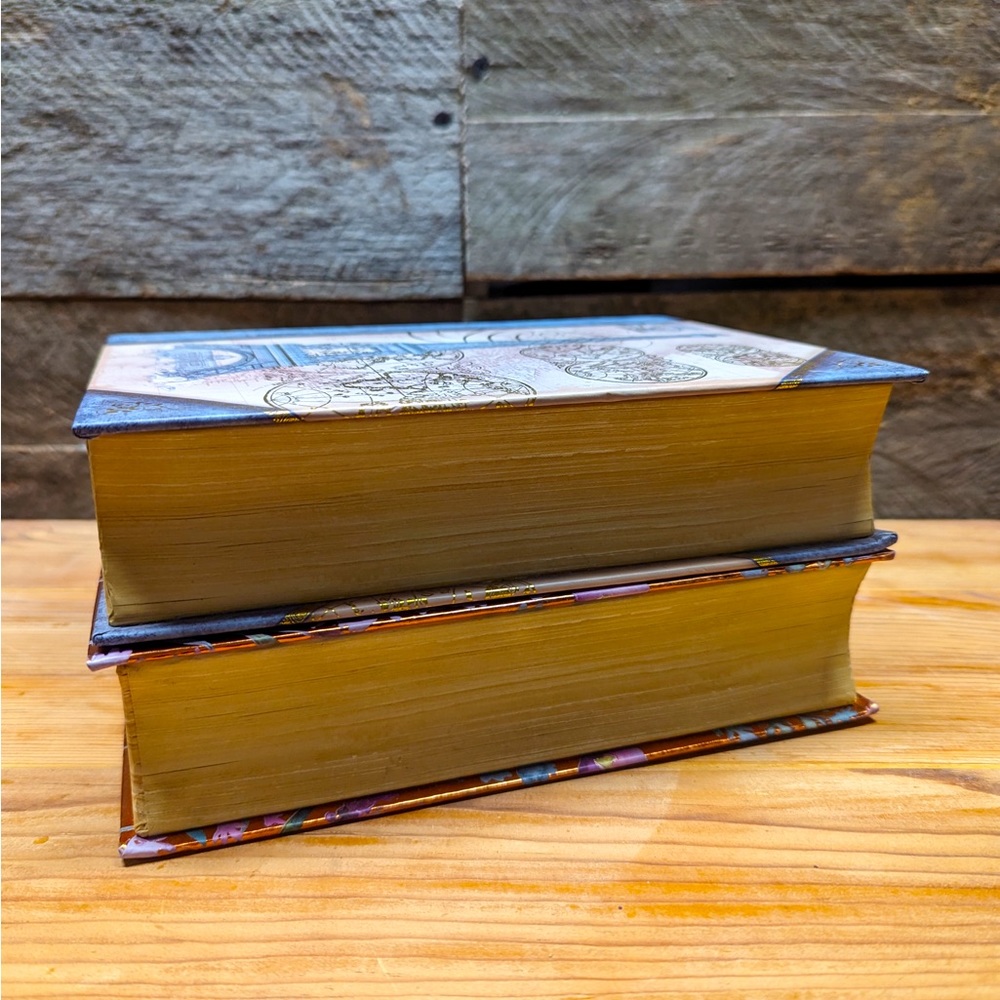 Pair of decorative book keepsake boxes. Nature and Paris themed. - Picture 3 of 9